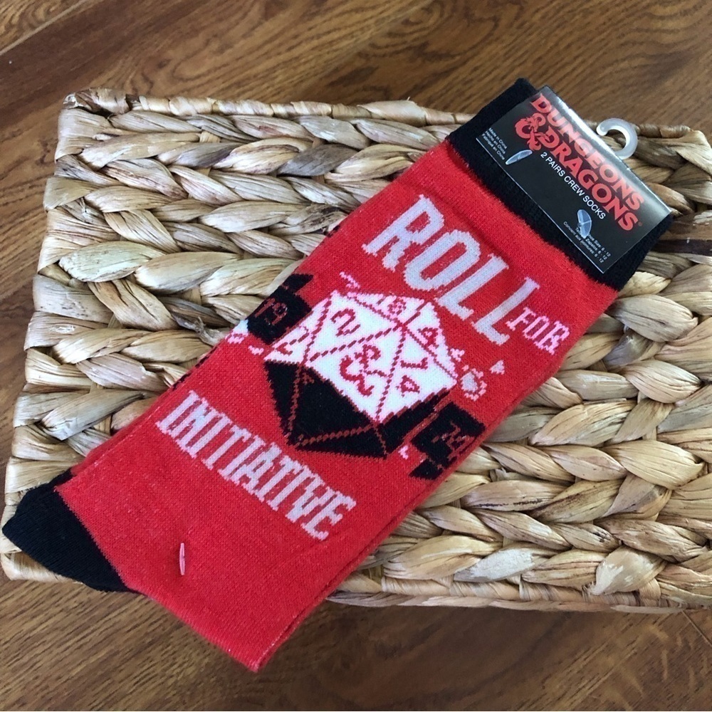 Dungeons & Dragons 2 pairs crew men’s socks